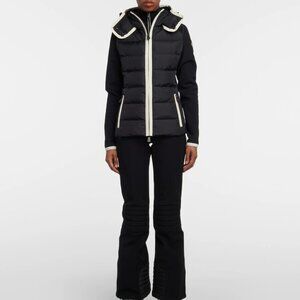 Moncler Grenoble Hooded paneled twill and quilted stretch-shell down jacket